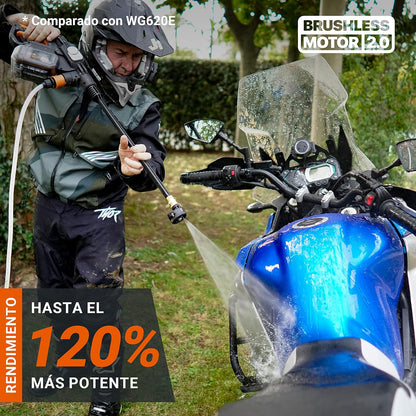 HIDROLAVADORA INALÁMBRICA DE ALTA PRESIÓN HIDROFORCE - Doble Batería + Estuche Gratis