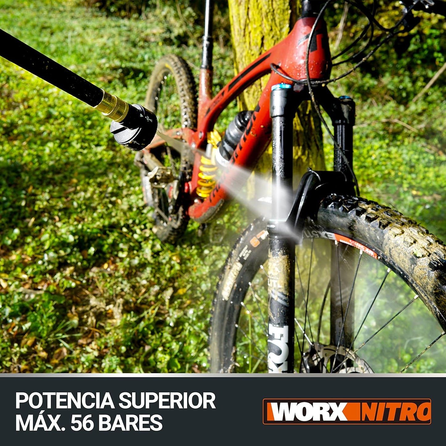 HIDROLAVADORA INALÁMBRICA DE ALTA PRESIÓN HIDROFORCE - Doble Batería + Estuche Gratis
