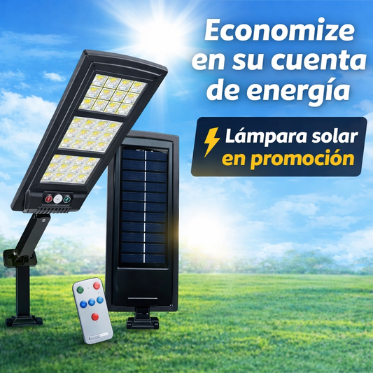 AHORRA HASTA 72% DE ENERGÍA - SUNLIGHT - Foco Placa Solar Para Exteriores